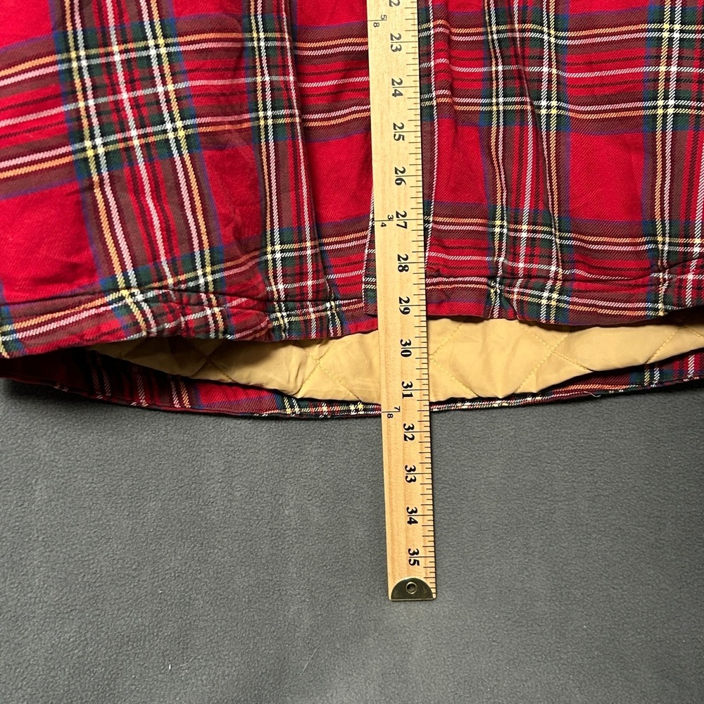 Vintage L.L. Bean Quilted Flannel Shirt Jacket Mens Large Tall Plaid Outdoor - Picture 5 of 7